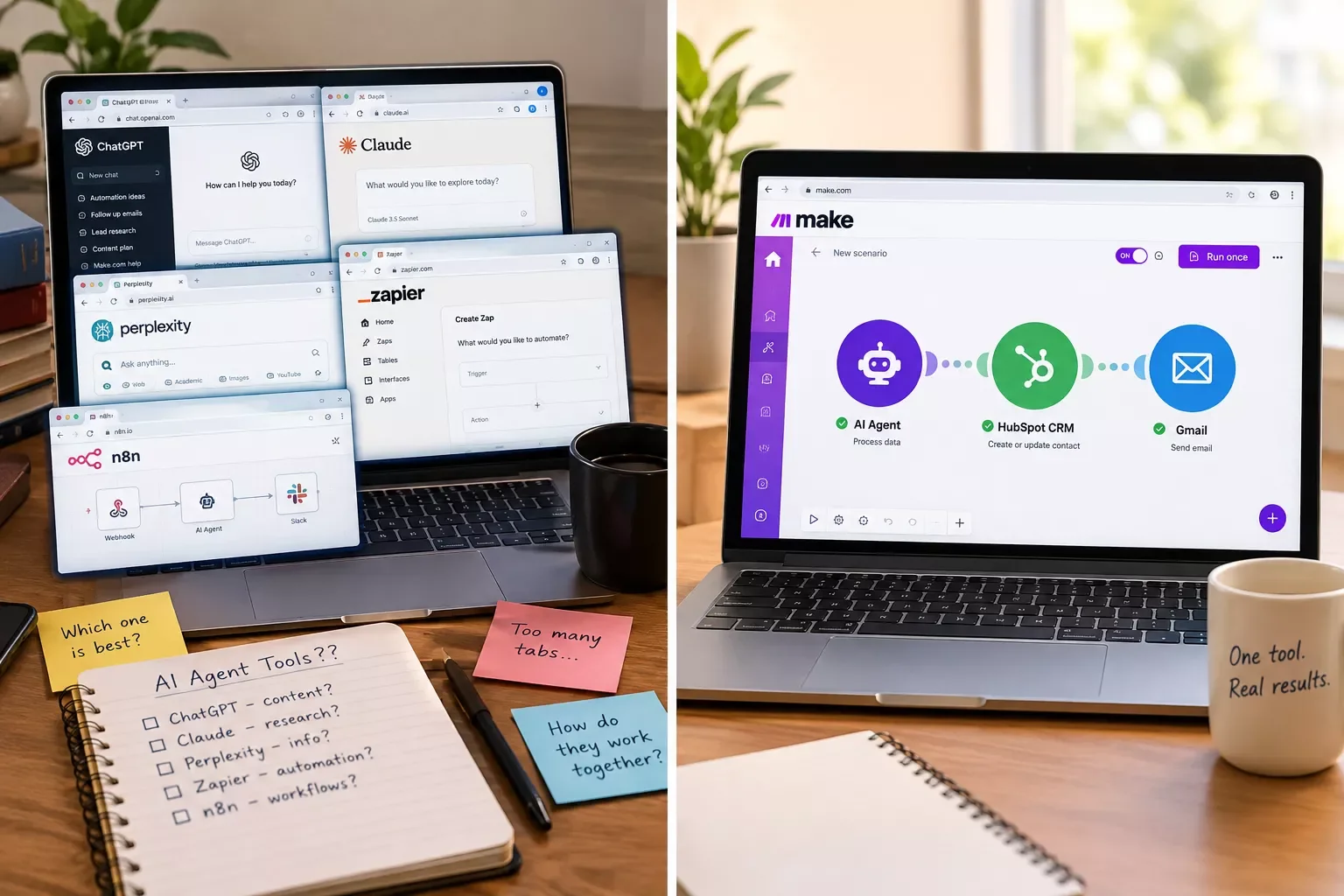 AI Agents vs. Make.com's Built-In Tools: What I Learned (2026)