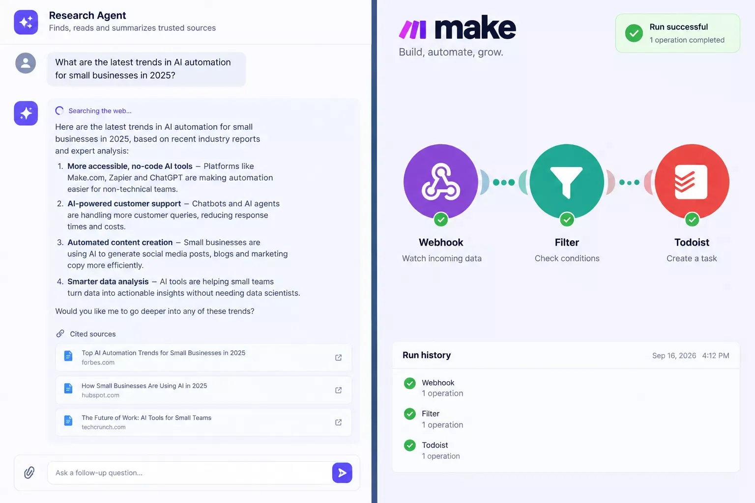 6 Best AI Research Agents Compared for Make.com Users (2026)