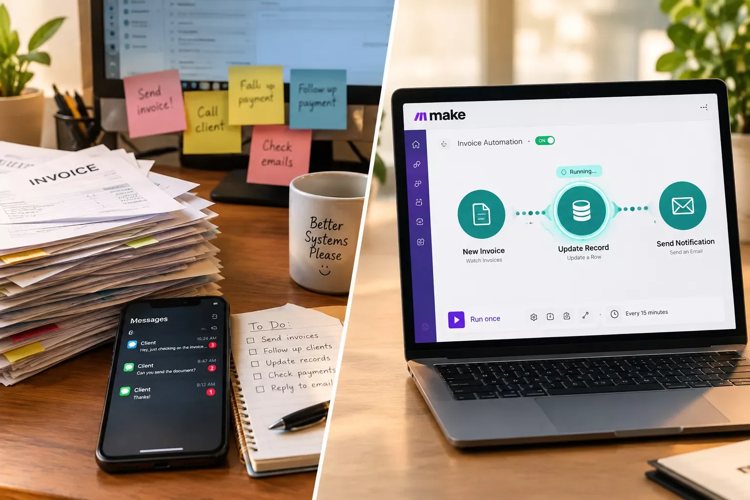 6 Ways AI Workflow Automation Saves Solopreneurs Hours With Make.com