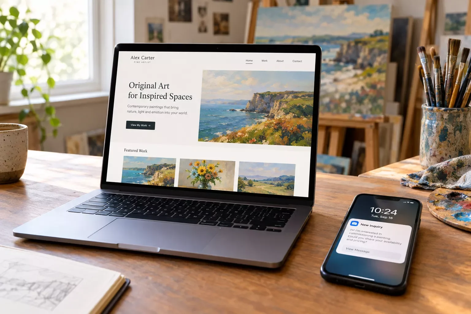 Best Website Builder for Artists (+ Auto-Confirm Every Inquiry)